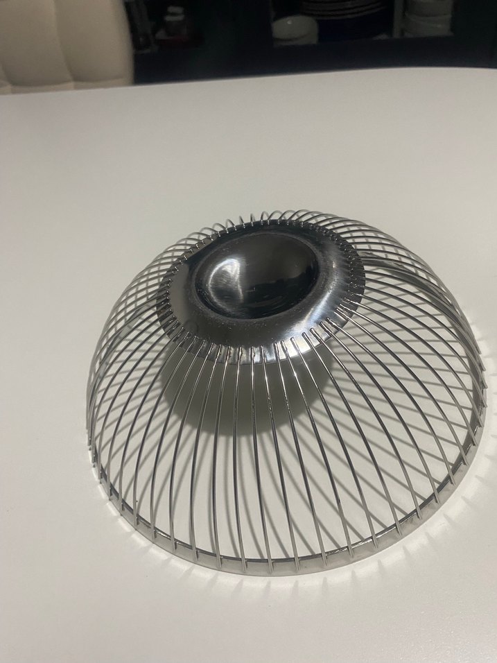 Gri Metal Tel Meyve ve ekmek Sepeti - Görsel 4