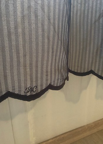 Taç kahverengi Modern Düz Tül Perde - Görsel 3