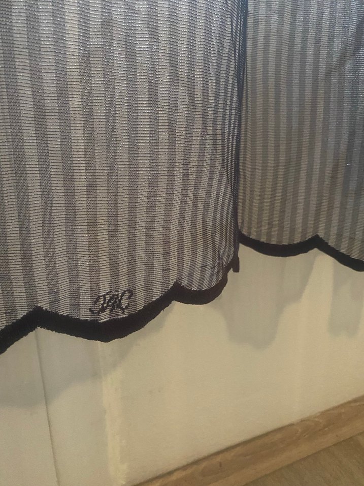 Taç kahverengi Modern Düz Tül Perde - Görsel 3