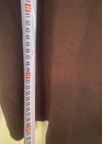 Kahverengi Kadın Boğazlı Yün Kazak - Görsel 4