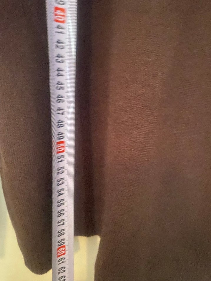 Kahverengi Kadın Boğazlı Yün Kazak - Görsel 4