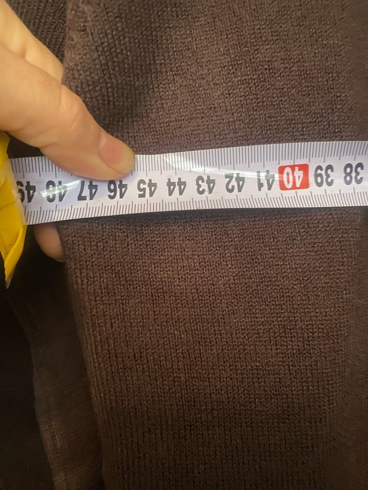 Kahverengi Kadın Boğazlı Yün Kazak - Görsel 5