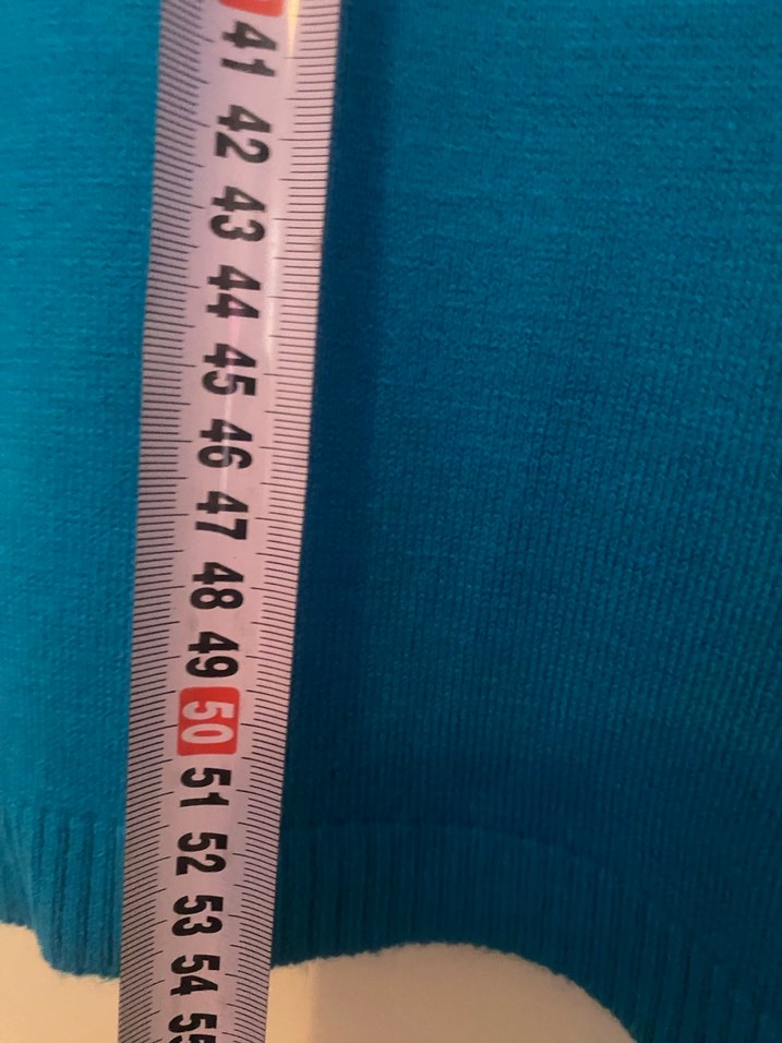 Tiffany Mavi Desenli Triko Kadın Kazak - Görsel 4