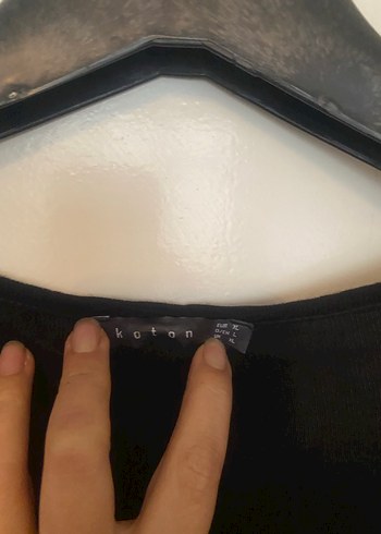 Koton Siyah Kadın Midi Triko Elbise - Görsel 2