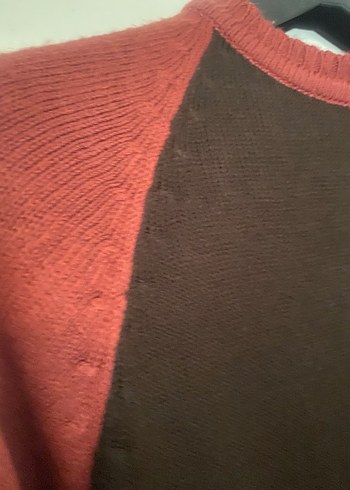 Herry Bordo  kahverengi Kadın Triko Uzun Kollu Kazak - Görsel 7