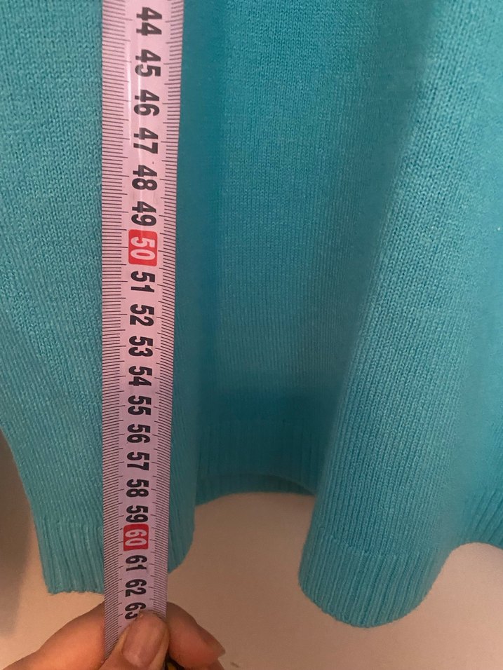 Tiffany Turkuaz Balıkçı Yaka Kadın Triko Kazak - Görsel 4