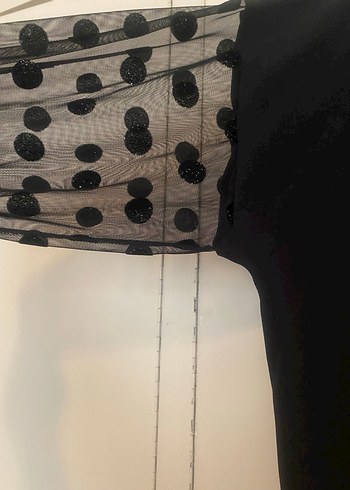 Sateen Siyah Parlak Üst - Görsel 8