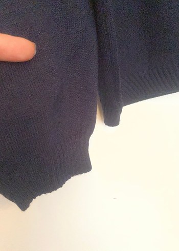 Kadın lacivert Boğazlı Basic Örgü Kazak - Görsel 6