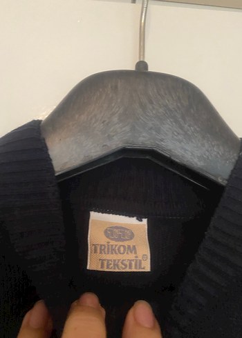 Kadın lacivert Boğazlı Basic Örgü Kazak - Görsel 3