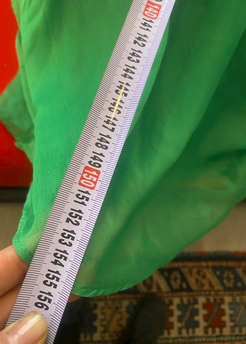 Kemas Parlak Yeşil Uzun Kadın Abiye Elbise - Görsel 8