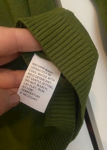 Yeşil Boğazlı Kadın Kazak - Görsel 4