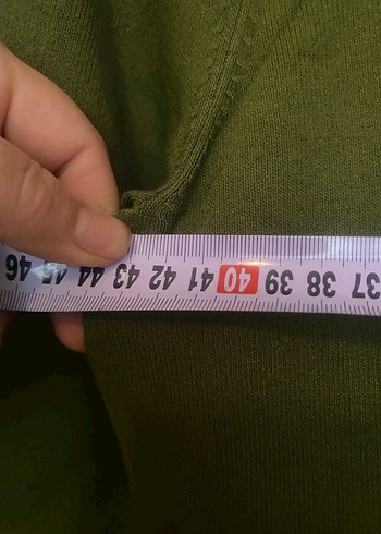 Yeşil Boğazlı Kadın Kazak - Görsel 5