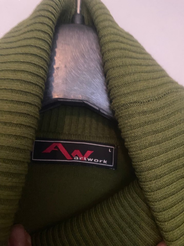 Yeşil Boğazlı Kadın Kazak - Görsel 2