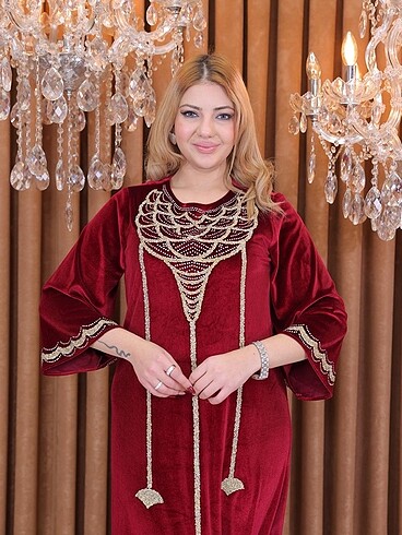 Kadın kadife Elbise