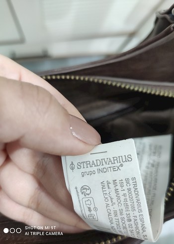 Kahverengi Deri Kadın Çanta Tokalı - Görsel 2