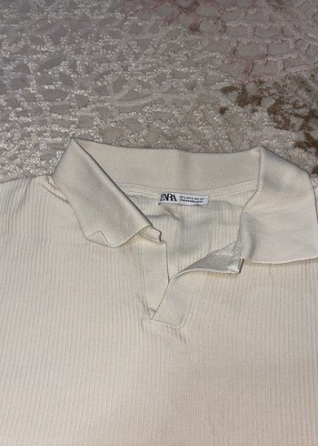 Erkek Beyaz Kısa Kollu Polo Tişört - Görsel 3