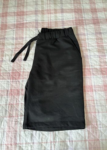 Siyah Midi şort - Görsel 4