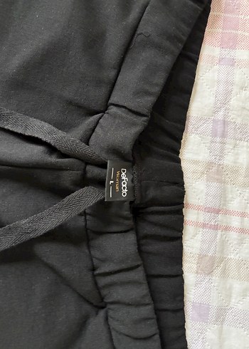 Siyah Midi şort - Görsel 3