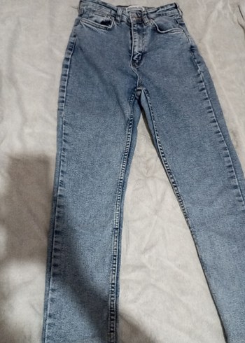 Gri Midi Boy Kadın Denim Pantolon
