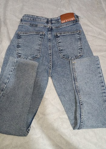 xl Beden mavi Renk Gri Midi Boy Kadın Denim Pantolon