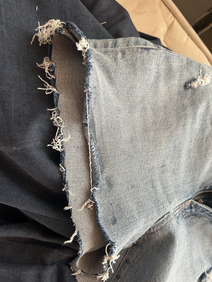 Gri Midi Kadın Kot Şort - Görsel 4