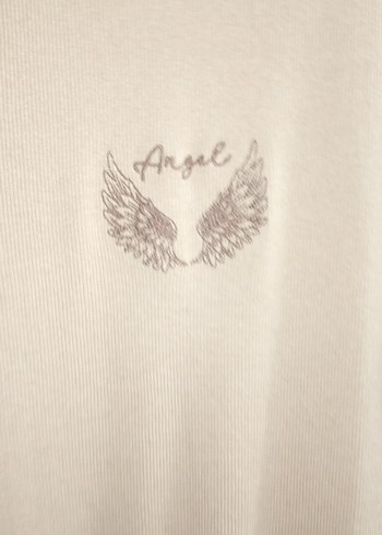 Kısa Kollu Beyaz Midi Triko Elbise - Görsel 2