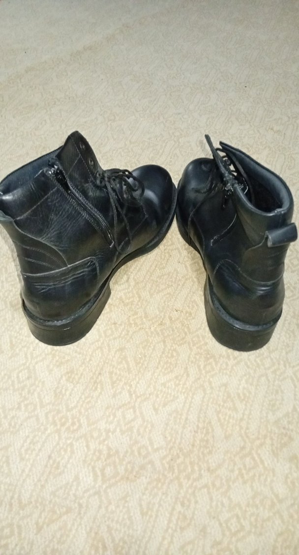 Siyah Tokalı Erkek Klasik Goth Çizme - Görsel 4