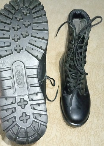 Erkek Siyah Bağcıklı Kauçuk Bot - Görsel 3