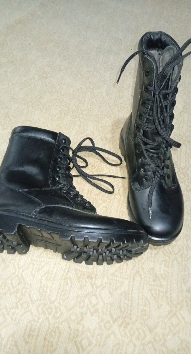 Erkek Siyah Bağcıklı Kauçuk Bot - Görsel 2