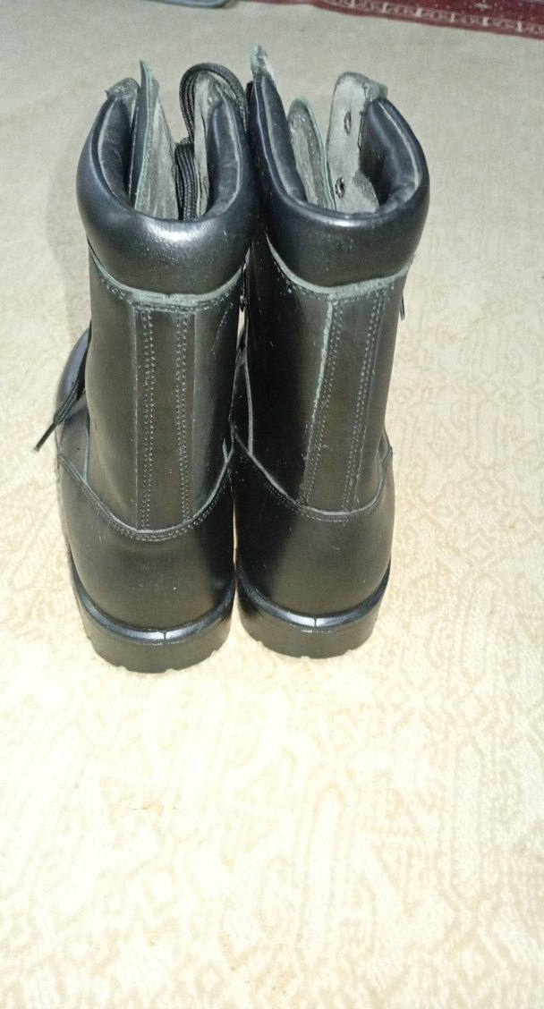 Erkek Siyah Bağcıklı Kauçuk Bot - Görsel 4