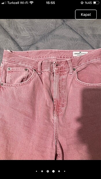 27 Beden pembe Renk Crocs jean