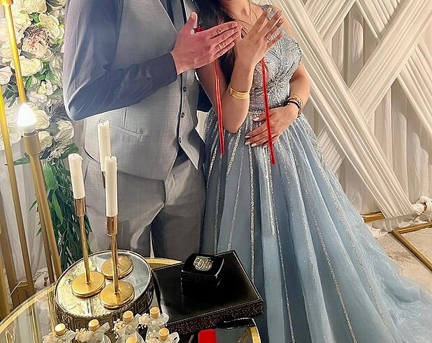Diğer So lady mavi söz-nişan elbisesi 38 bedendir
