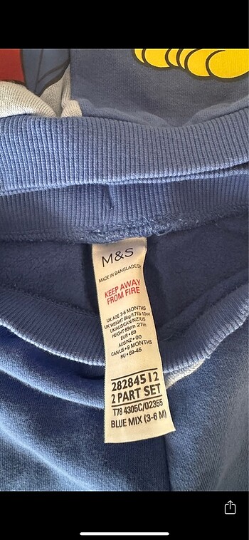 3 Ay Beden Marks&Spencer Erkek Bebek Takım