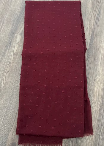 Diğer Bordo Fırfırlı Kadın Şal