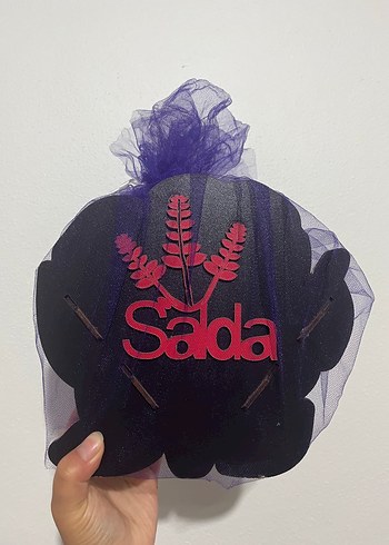 Diğer Lavanta desenli salda gölü temali ahşap kutu