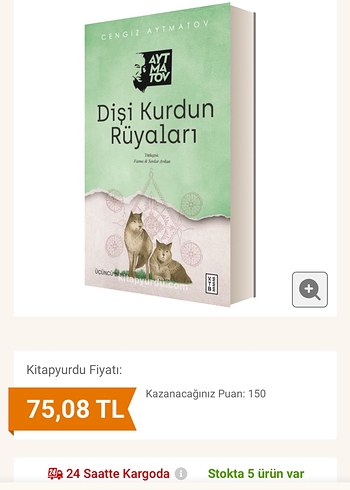 Dişi Kurdun Rüyaları - Cengiz Aytmatov