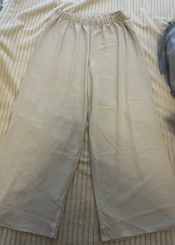 xl Beden Bej Kadın yazlık pantolon
