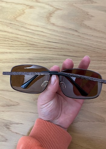 Kahverengi Minimalist Kadın Güneş Gözlüğü - Görsel 3