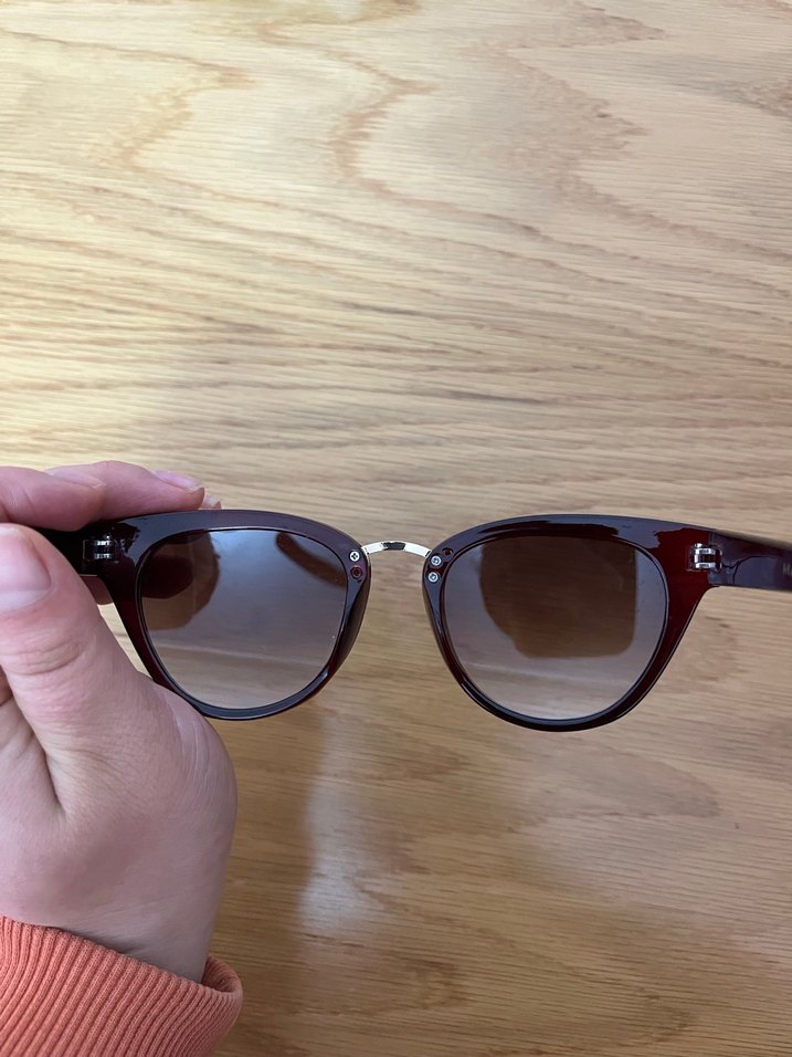 Bordo renkli gözlük mango - Görsel 3