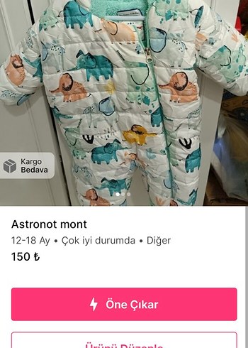 Diğer pjama ve astronot mont
