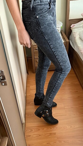 34 Beden Mango düşük bel skinny jean