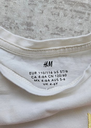 6 Yaş Beden H&M Çocuk Tişört