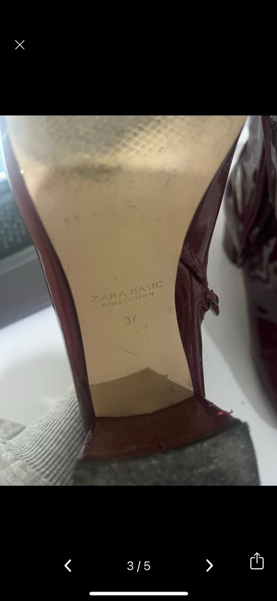 Bordo Rugan Kadın Topuklu Bot - Görsel 3