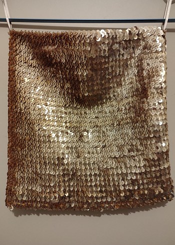 Mango marka payetli büstiyer S beden - Görsel 3