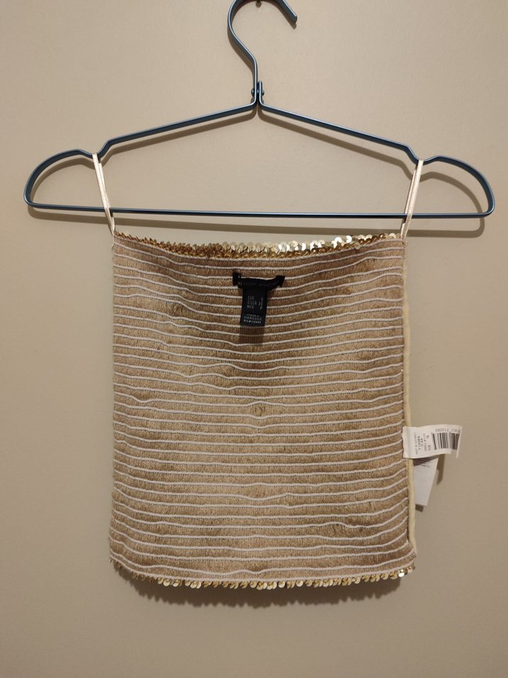 Mango marka payetli büstiyer S beden - Görsel 4