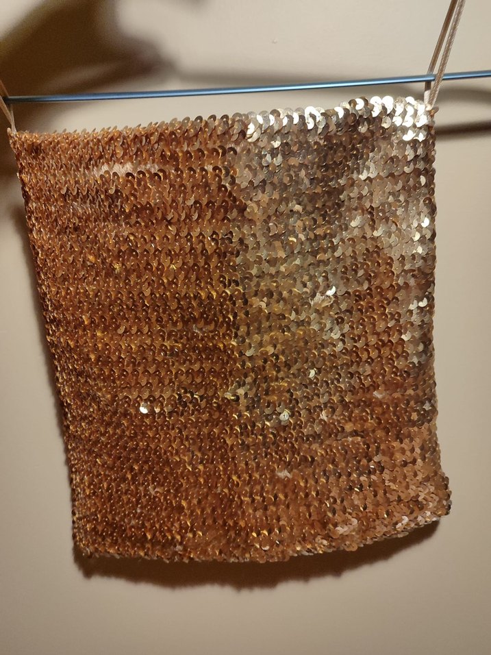 Mango marka payetli büstiyer S beden - Görsel 2