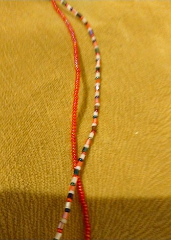 cam boncuklu Bohem Kadın Kolye - Görsel 4