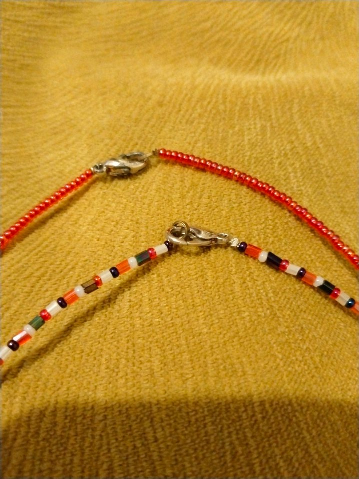 cam boncuklu Bohem Kadın Kolye - Görsel 3