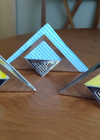 Jumbo timeless çelik peçetelik 18-10 krom nikel - Görsel 2