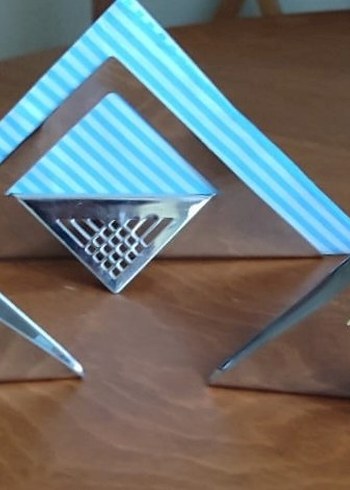 Jumbo timeless çelik peçetelik 18-10 krom nikel - Görsel 3